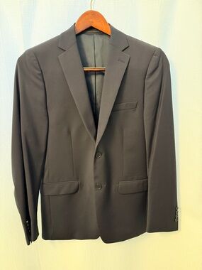Calvin Klein Men's Navy Two-Button Blazer
